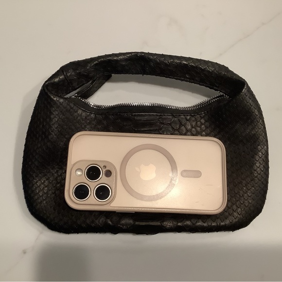 Custom made black python mini bag - Picture 8 of 8